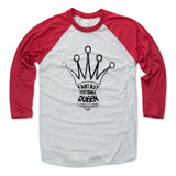 Mens Baseball T-Shirt Red / Ash