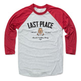 Mens Baseball T-Shirt Red / Ash
