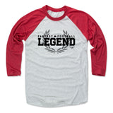 Mens Baseball T-Shirt Red / Ash
