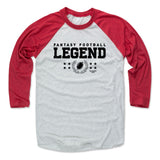 Mens Baseball T-Shirt Red / Ash