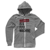 Mens Zip Hoodie Heather Gray