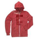 Mens Zip Hoodie Red