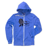 Mens Zip Hoodie Pacific Blue