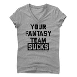 Womens Women's V-Neck Athletic Gray