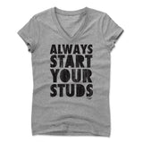 Womens Women's V-Neck Athletic Gray