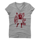 Womens Women's V-Neck Athletic Gray