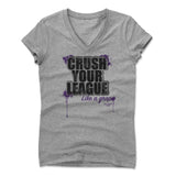 Womens Women's V-Neck Athletic Gray