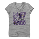 Womens Women's V-Neck Athletic Gray