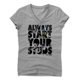 Womens Women's V-Neck Athletic Gray