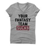 Womens Women's V-Neck Athletic Gray