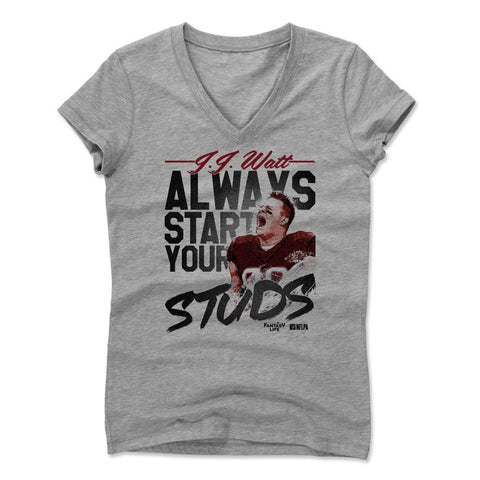 Womens Women's V-Neck Athletic Gray