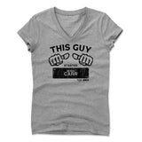 Womens Women's V-Neck Athletic Gray