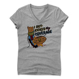 Womens Women's V-Neck Athletic Gray