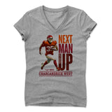 Womens Women's V-Neck Athletic Gray