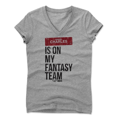 Womens Women's V-Neck Athletic Gray