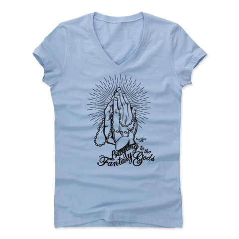 Womens Women's V-Neck Baby Blue