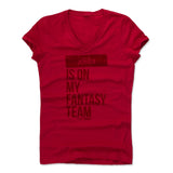 Womens Women's V-Neck Red