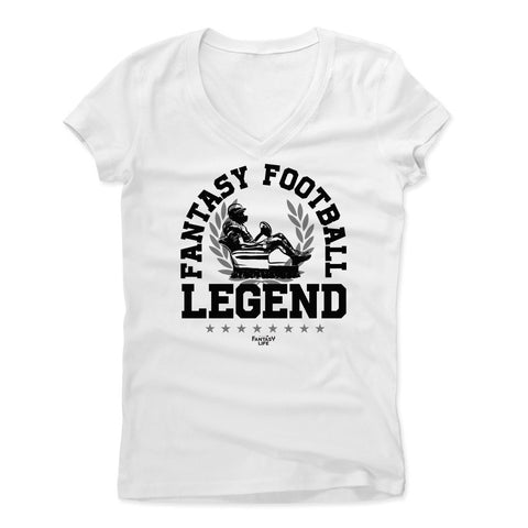 Womens Women's V-Neck White