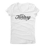 Womens Women's V-Neck White