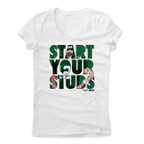 Womens Women's V-Neck White