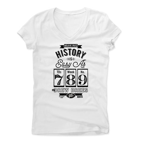 Womens Women's V-Neck White